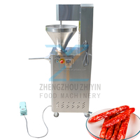 Nouvelle machine automatique électrique verticale pour la fabrication de saucisses, équipement de remplissage de saucisses de bœuf et de hot-dogs, en acier inoxydable 304, 500 kg/heure