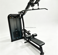 Mesin Lat Pulldown Seated Row Multi-Fungsi DINUO Rangka Baja Solid Beban Berat Dapat Disesuaikan (70-120kg) Tugas Berat untuk Latihan Punggung dan Dada