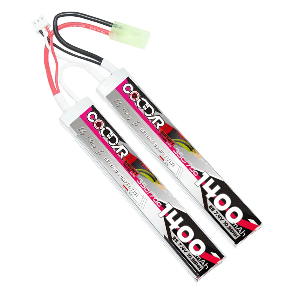 CODDAR 2S 1400MAH 7.4V 35C Mini Tamiya AirSoft AirGun Bullet ปืน RC LiPo Pack Discharge ที่มีประสิทธิภาพโทรศัพท์มือถือ