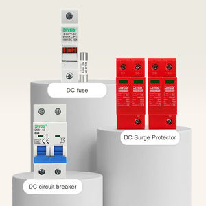 Zonne-Energie Fotovoltaïsche Dc 500V Pv Combiner Box Met Bliksembeveiliging 2 Ingang 1 Uit Zekering Mcb Spd Waterdichte Doos Ip65 - Product Image 2