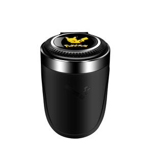 Cenicero Redondo para Auto Yiju, de Acero Inoxidable, con Encendido Automático, Montaje en Rejilla de Ventilación, Caja Recolectora de Cenizas - Product Image 5