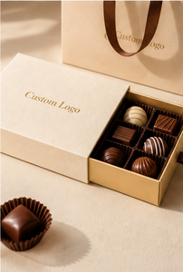 Caja de Regalo de Lujo para Dulces Gourmet y Chocolates, con Compartimentos Individuales y Diseño de Cajón en Cartón Rígido - Product Image 6