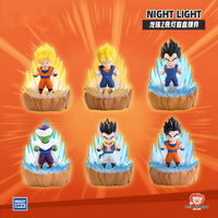 Caja de 12 Figuras Coleccionables de Anime Japonés Dragon Ball Z, Caja Sorpresa con Luz Nocturna, Juguetes de Moda