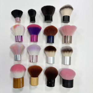 Brocha de Maquillaje <span class=keywords><strong>Kabuki</strong></span> para Rubor en Polvo, Sintética, Grande, de Alta Calidad, con Mango de Plástico, Color y Logotipo Personalizables - Product Image 1