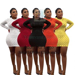 Elegante <span class=keywords><strong>Abito</strong></span> Estivo da Spiaggia per Donna <span class=keywords><strong>in</strong></span> <span class=keywords><strong>Maglia</strong></span> Crochet <span class=keywords><strong>Bordeaux</strong></span> a Maniche Lunghe - Product Image 5