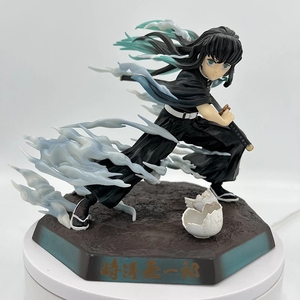 Figuras de acción de <span class=keywords><strong>Demon</strong></span> <span class=keywords><strong>Slayer</strong></span>, muñecos de 18cm, Kimetsu No Yaiba, <span class=keywords><strong>Rengoku</strong></span>, Kyoujurou/Kamado, Tanjirou - Product Image 2