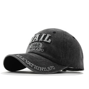 Gorras de Béisbol Personalizadas Unisex Retro con Visera Curva, Bordado 3D, Lavado Ácido, 6 Paneles, Estilo Dad Hat, para Primavera, Verano, Deportes al Aire Libre, Protección Solar - Product Image 5