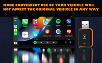 Adaptateur CarPlay sans fil intelligent TENOVA Factory WiFi 5.8GHz 5.0 USB-C filaire vers sans fil, connexion automatique instantanée pour iPhone