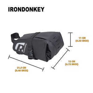 IRONDONKEY grande capacité étanche sac de selle de vélo arrière sac de siège arrière de vélo pliant pour boîtes d'équipement de vélo de montagne - Product Image 2