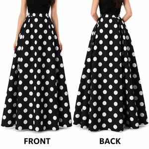 VESTIDOS DE ESCENARIO Y DANZA Falda Larga Vintage con Estampado de Puntos para <span class=keywords><strong>Mujer</strong></span> - Product Image 4