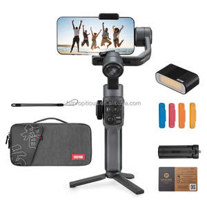 <span class=keywords><strong>Zhiyun</strong></span> <span class=keywords><strong>Smooth</strong></span>-Estabilizador de cardán para teléfono inteligente, cardán de mano de 3 ejes mejorado con trípode de agarre de luz de relleno integrado (gris) - Product Image 1