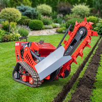 Trancheuse à chaîne portée de 750 mm de profondeur à vendre – Prix usine – Petite machine de tranchage portable pour l'irrigation et la pose de canalisations