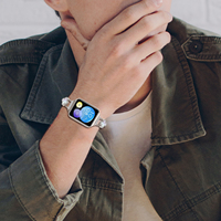 Bracelet de remplacement en acier inoxydable poli à maillons double trèfle de 14 mm pour Xiaomi Watch 8 Pro – Vente en gros