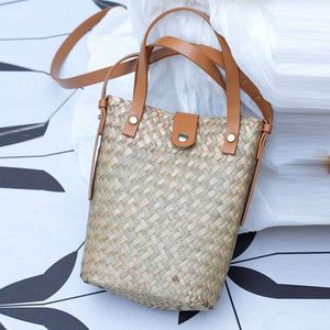 Casual Straw Shoulder Straw <b>Bag</b> Women's Street Trend Mobile Phone <b>Bag</b> Personality Hand Woven Beach <b>Bag</b> - Product Image 4