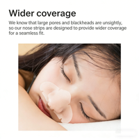 Patchs Hydrocolloïdes pour Points Noirs et Imperfections Nasales, Grandes Bandes Absorbantes pour l'Acné et les Impuretés du Visage, Utilisation Nocturne