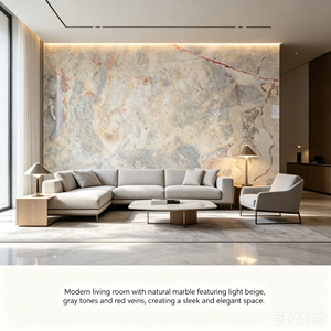 Top Quality Uniform Tone Wispy Vein Earthy <strong>Grey</strong> Marble Slab for Bathroom Floor - Product Image 1