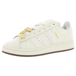 Chaussures Adidas Campus 00s en cuir pour femme, blanc cassé, or métallisé, style basketball - Product Image 1
