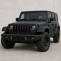 Support de plaque d'immatriculation extérieur décalé pour Jeep Wrangler JK 2007-2018, en alliage d'aluminium, support de plaque avant, directement de l'usine