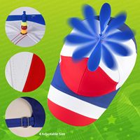 Gorra de Béisbol de Moda de Calidad, 6 Paneles, Dos Tonos, Visera Curva, Estructurada, Colorida, con Hélice, Divertida, Ajustable, con Diseño de Helicóptero
