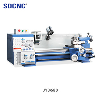 Tour à métaux horizontal manuel SDCNC JY3680 220V/380V, sûr et facile à utiliser, haute précision pour usage domestique