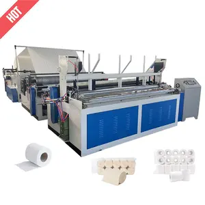 सर्वाधिक बिकने वाली स्वचालित टिशू नैपकिन टॉयलेट पेपर रिवाइंडर मशीन पेपर उत्पाद बनाने की मशीनरी