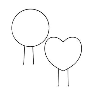 กระถางต้นไม้ทรงกลมเถาไม้เลื้อยเสาสำหรับปีนเขาเสาค้ำเหล็กสำหรับสวน - Product Image 1