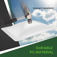 Remplacement de la lucarne de camping-car, lucarne de dimension extérieure de 18 "X 26" convient à toutes les ouvertures standard de 14 "X 22", pour remorque de camping-car