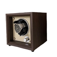 Boîte de rangement automatique pour montres mécaniques à grain de bois, anti-magnétique, rotative, Chine ZG-1W