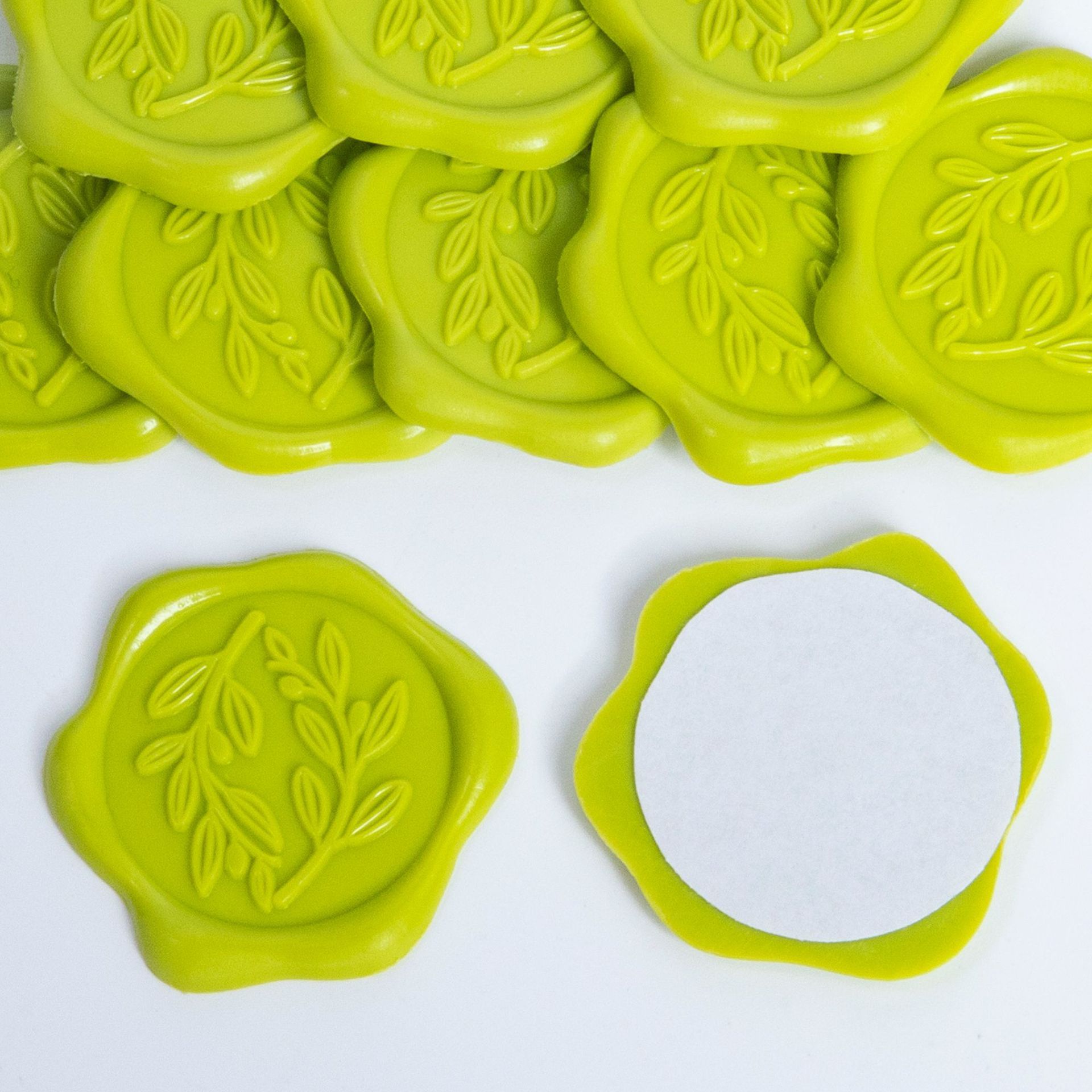 Relief Feuille-matcha vert