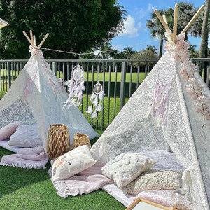 <span class=keywords><strong>Tente</strong></span> tipi pour enfants <span class=keywords><strong>en</strong></span> bois massif <span class=keywords><strong>avec</strong></span> dentelle blanche, trois saisons, une chambre, pour les fêtes <span class=keywords><strong>en</strong></span> plein air, <span class=keywords><strong>en</strong></span> intérieur, le <span class=keywords><strong>camping</strong></span> - Product Image 5