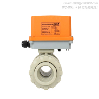 EDAK katup bola bermotor PPH rumah pipa pipa fitting tangki air fitting pipa gagal-aman katup irigasi air On/Off