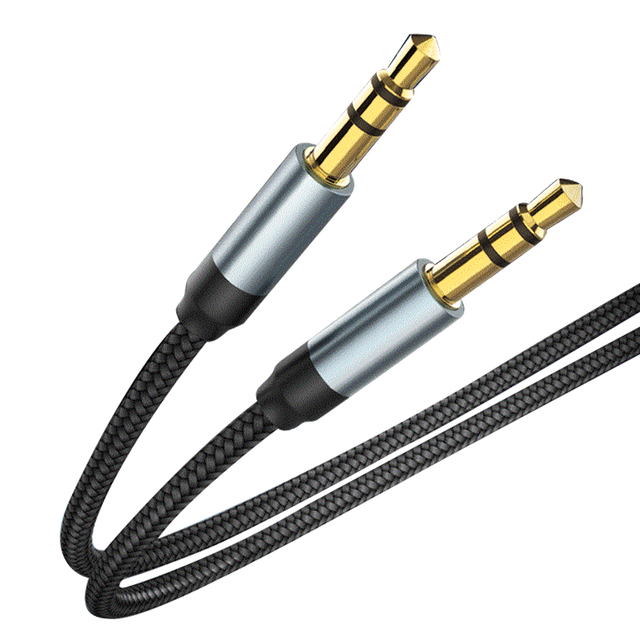 Wholesale 3.5mm Headphone Audio Cable Professional Braided Shielding Bare Copper AUX Audio Cable for Mobile Phone Speaker Car