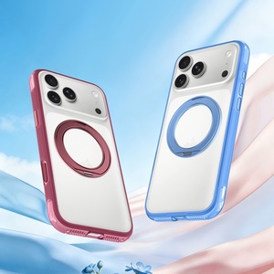 เคสโทรศัพท์แม่เหล็กแบบด้านหรูหราสำหรับ iPhone 18 17 Pro Max พร้อมการปกป้อง 360 องศา °   ฝาครอบป้องกันปุ่มสัมผัส AI สำหรับขาตั้งโทรศัพท์ - Product Image 3
