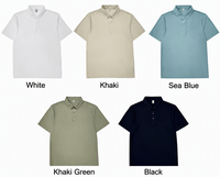 Chemises polo en tricot personnalisées pour hommes, couleur unie, coupe régulière, nylon et élasthanne, respirantes, extensibles, haute qualité, fournisseur d'usine en gros