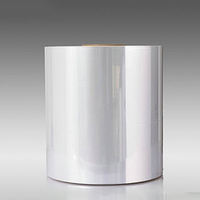 Rouleau thermique d'étiquette impression d'étiquettes en porcelaine personnalisée étanche à l'humidité film d'emballage rétractable en PVC transparent pvc