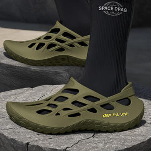 รองเท้าแตะสำหรับผู้ชาย น้ำหนักเบา ปิดหุ้มเท้าทั้งหมด ทำความสะอาดง่าย พื้นกันลื่น ใช้ในบ้าน ไซส์ยุโรป 39-47 แห้งเร็ว - Product Image 5