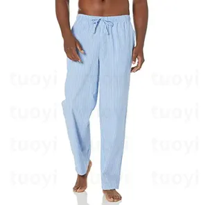Новое поступление, хлопковые длинные мужские Пижамные брюки оптом