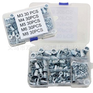 Stainless Steel Flat Head Rivet Nuts M3 M4 M5 M6 M8 150pcs Set For Home Use - Product Image 2