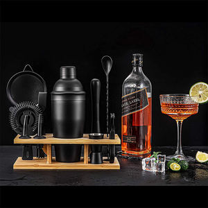 Ouyada Hot Selling 6-teiliges Shaker Cocktail Set Edelstahl Barkeeper Kit mit Acryl Stand <span class=keywords><strong>Bar</strong></span> Tools - Product Image 5