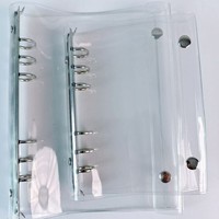 Protège-cahier et organisateur d'album photo à double fermeture à clip en PVC, haute transparence, formats A5/A6/A7/A8/M5, rechargeable