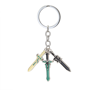 Pendentif Collier Tendance en Alliage Lame <span class=keywords><strong>de</strong></span> Sabre Anime Kirito Alice Interprète <span class=keywords><strong>Domaine</strong></span> Divin Sabre Fin Noir et Blanc - Product Image 6