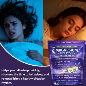 Suplemento Avanzado <span class=keywords><strong>para</strong></span> el Cuidado de la Salud, <span class=keywords><strong>Magnesio</strong></span>, Melatonina, L-Teanina <span class=keywords><strong>en</strong></span> <span class=keywords><strong>Polvo</strong></span>, Alivia la Tensión Nerviosa y la Fatiga Diaria - Product Image 4