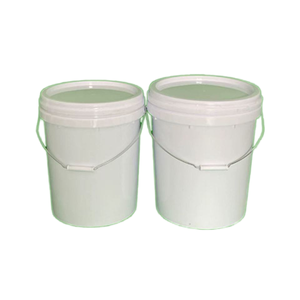 Seau blanc de stockage domestique portable de qualité alimentaire seau de revêtement de peinture vide en étain emballage de seau en plastique haute visibilité - Product Image 1