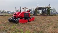 Robot de sauvetage autonome anti-explosion télécommandé Guoxing RXR-MC100BGD pour la lutte contre les incendies, avec pulvérisation d'eau en acier
