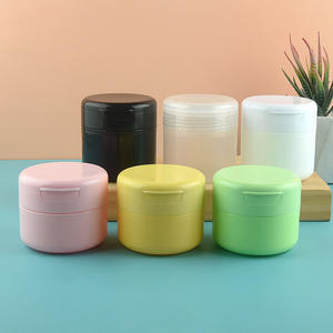 Conteneur cosmétique cylindrique en PP de 100g 150g avec couvercle à rabat et cuillère pour l'emballage de dentifrice en poudre - Product Image 5