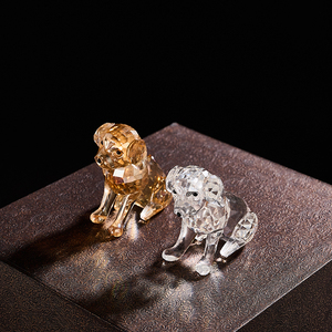 Trofeo per Cani in Vetro e <span class=keywords><strong>Cristallo</strong></span> Multicolore Personalizzato, Decorazione da <span class=keywords><strong>Tavolo</strong></span> Creativa e Brillante, Confezione Regalo - Product Image 1