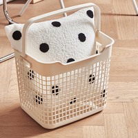Panier à linge en plastique écologique grande capacité avec couvercle, idéal pour la salle de bain, la literie, le stockage alimentaire, multifonctionnel, vente en gros