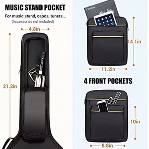 Muestra Gratuita, Bolsa Impermeable, Ligera, Duradera y Resistente para Instrumentos Musicales, Bolsa de Almacenamiento para Guitarra y Bajo - Product Image 3