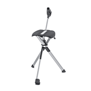 Silla de bastón para caminar con muleta negra en forma de D portátil Ta-Da Series2 87 cm con pies de goma antideslizantes - Product Image 1
