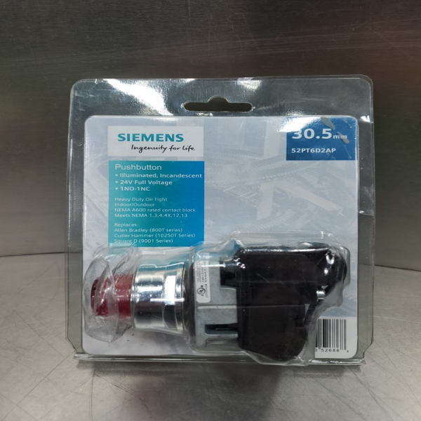 New Plc 52pt6d2ap Pushbutton Illuminated Switch1no-1nc. 4d-28